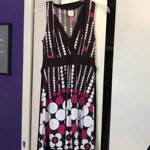 Brown polka dot dress